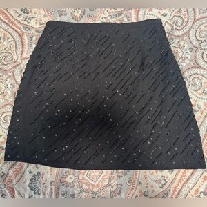 Banana Republic Factory Black Sequin Mini Skirt